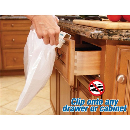Attach-A-Trash Cabinet Trash & Garbage Bag Holder - Image 3