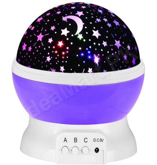 Rotating Star LED Night Lamp Projector