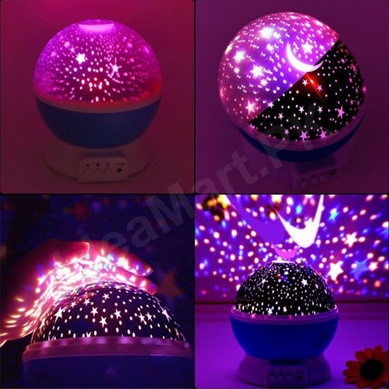 Rotating Star LED Night Lamp Projector - Image 2