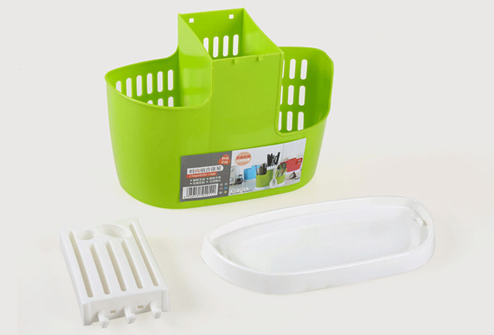 Plastic Drain Rack Kitchen Storage, Kitchenware Organizer Chopsticks Fork Spoon etc - Image 4