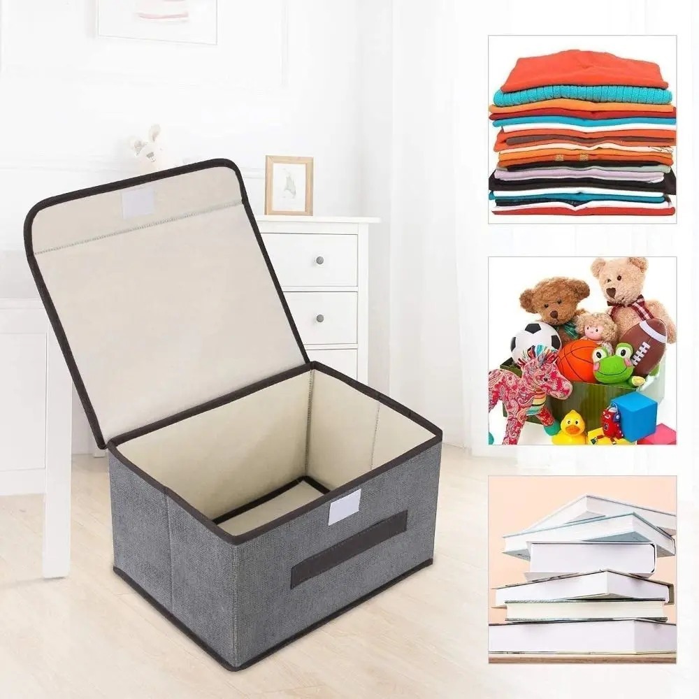 Multi-Purpose Foldable Non-Woven Storage Organizer Box - Image 2