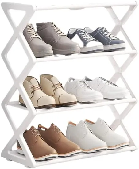 X Shaped Shoe Rack \ Portable and Multi-Purpose - Image 3
