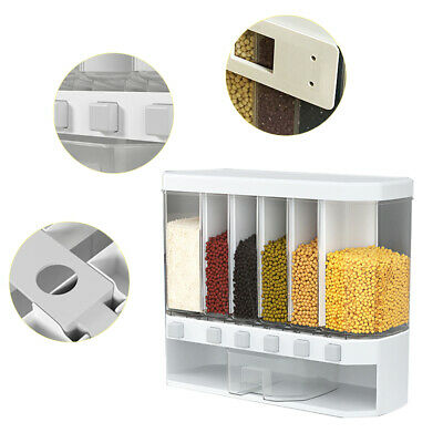 Wall Mounted Rice Dispenser Food Storage Box