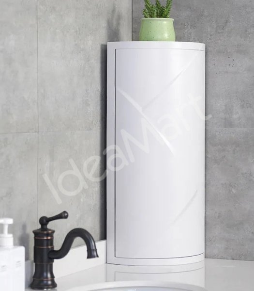 bathroom-rotating-triangle-rack-suction-wall-storage-dustproof-and-waterproof-rack-product-image