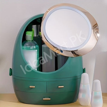 acrylic-makeup-organizer-with-led-light-mirror-3-drawers-for-cosmetic-storage-product-image