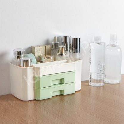 makeup-storage-organizer-with-6-grids-2-drawers-plastic-for-desktop-cosmetic-storage-product-image
