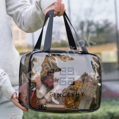 pvc-transparent-makeup-bag-with-handle-for-cosmetic-organizer-product-image