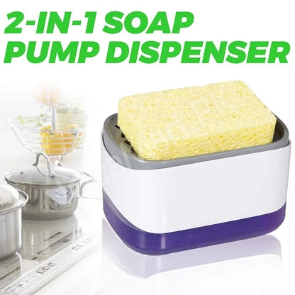 plastic-2-in-1-soap-dispenser-with-sponge-holder-for-kitchen-bathroom-use-product-image