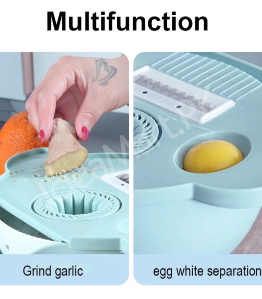 7-in-1-multifunctional-vegetable-cutter-with-a-drain-basket-4-interchangeable-blades-squeezer-product-image