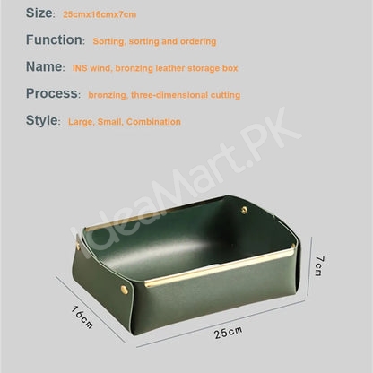 leather-collapsible-storage-tray-for-desktop-jewelry-organization-product-image