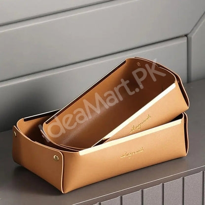 leather-collapsible-storage-tray-for-desktop-jewelry-organization-product-image