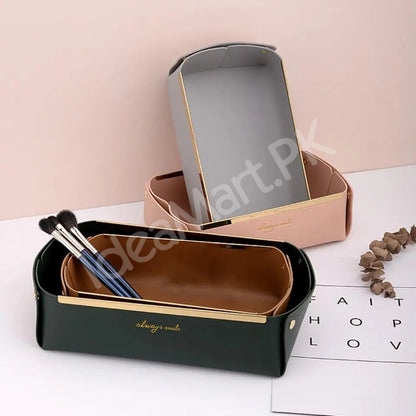 leather-collapsible-storage-tray-for-desktop-jewelry-organization-product-image