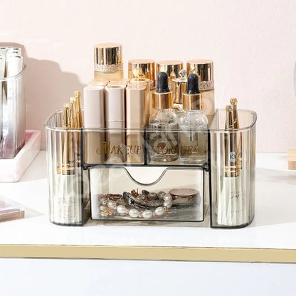 transparent-plastic-cosmetic-organizer-with-1-drawer-for-brushes-jewellery-storage-accessories-product-image