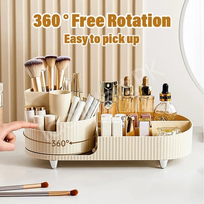 plastic-360-rotating-makeup-organizer-with-brush-holder-9-compartments-for-vanity-bathroom-product-image
