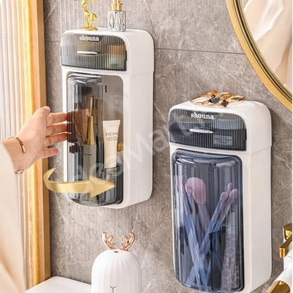 wall-mounted-plastic-rotatable-split-storage-box-for-bathroom-dressing-table-product-image