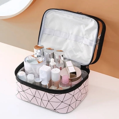 multifunction-2-layer-transparent-cosmetic-bagwith-handle-for-organizing-toiletries-product-image