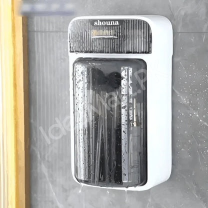 wall-mounted-plastic-rotatable-split-storage-box-for-bathroom-dressing-table-product-image