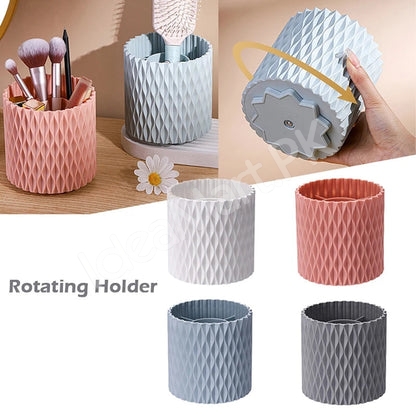 plastic-360-rotating-makeup-brush-holder-with-5-grids-for-vanity-desktop-storage-product-image