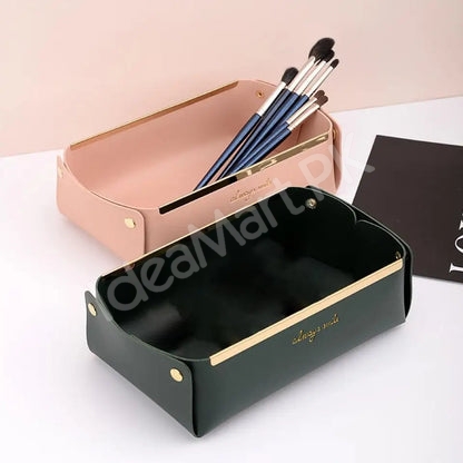 leather-collapsible-storage-tray-for-desktop-jewelry-organization-product-image