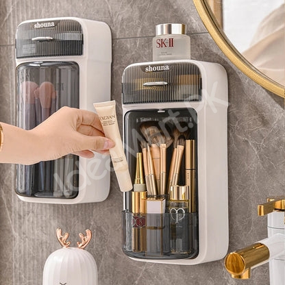 wall-mounted-plastic-rotatable-split-storage-box-for-bathroom-dressing-table-product-image