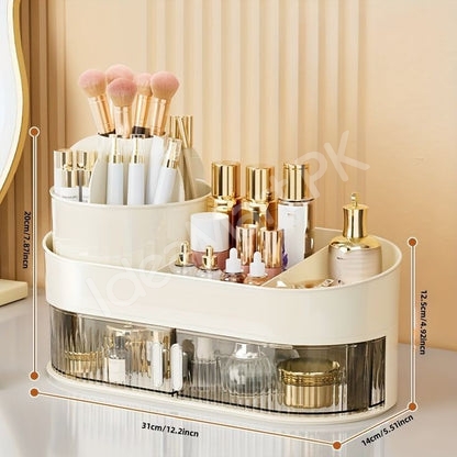 360-rotating-plastic-cosmetic-organizer-with-4-drawers-for-countertop-storage-product-image