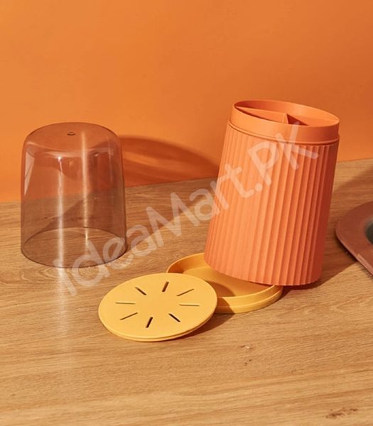 3-grid-plastic-cutlery-holder-with-transparent-lid-for-kitchen-countertop-or-drawer-organization-product-image