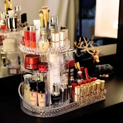 360-degree-rotating-cosmetic-organizer-with-lipstick-organizer-tray-product-image