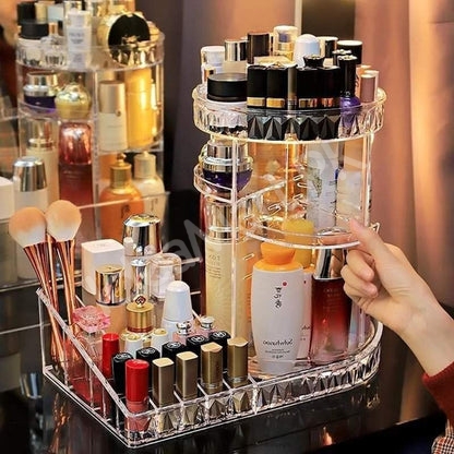 360-degree-rotating-cosmetic-organizer-with-lipstick-organizer-tray-product-image