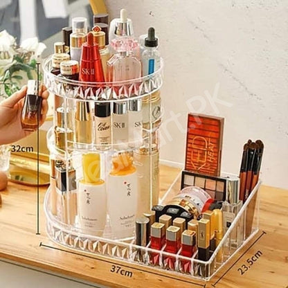 360-degree-rotating-cosmetic-organizer-with-lipstick-organizer-tray-product-image