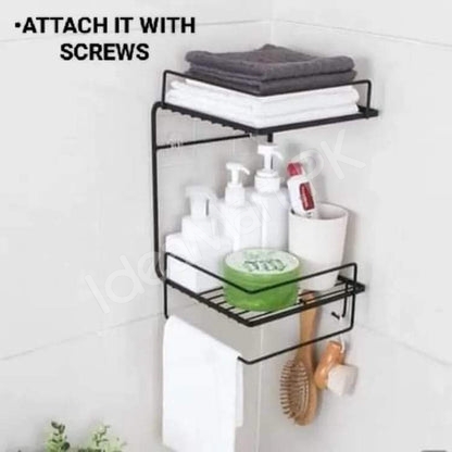 double-layer-metallic-multipurpose-shelf-for-kitchen-or-bathroom-product-image
