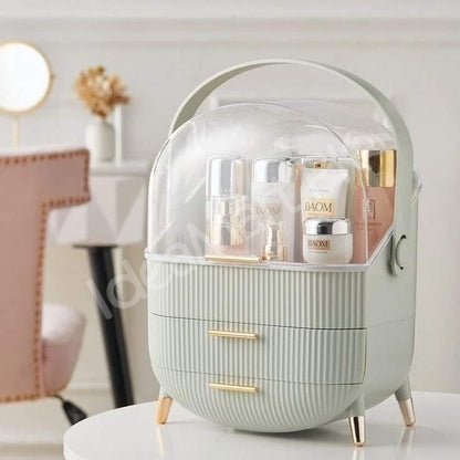 acrylic-makeup-organizer-with-2-drawers-transparent-lid-for-cosmetics-storage-product-image