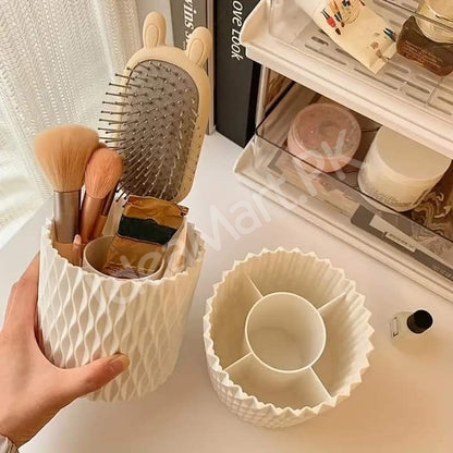plastic-360-rotating-makeup-brush-holder-with-5-grids-for-vanity-desktop-storage-product-image