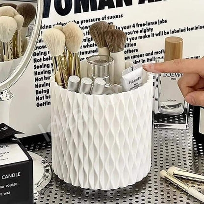 plastic-360-rotating-makeup-brush-holder-with-5-grids-for-vanity-desktop-storage-product-image