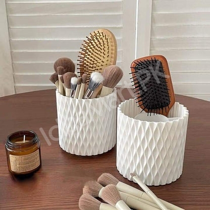 plastic-360-rotating-makeup-brush-holder-with-5-grids-for-vanity-desktop-storage-product-image