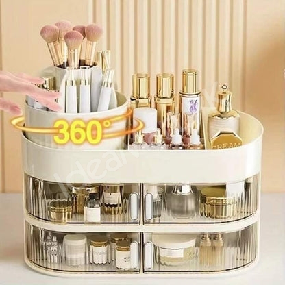 360-rotating-plastic-cosmetic-organizer-with-4-drawers-for-countertop-storage-product-image