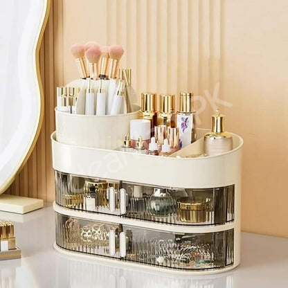 360-rotating-plastic-cosmetic-organizer-with-4-drawers-for-countertop-storage-product-image