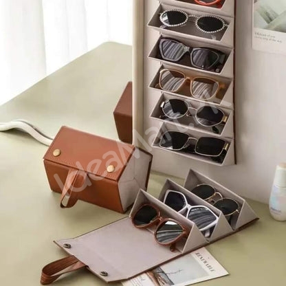 leather-5-grid-glasses-organizer-with-wall-hanging-for-sunglasses-storage-product-image