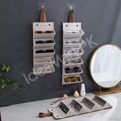 leather-5-grid-glasses-organizer-with-wall-hanging-for-sunglasses-storage-product-image