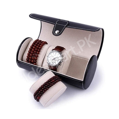 leather-3-grid-watch-pouch-with-lock-for-jewellery-more-product-image