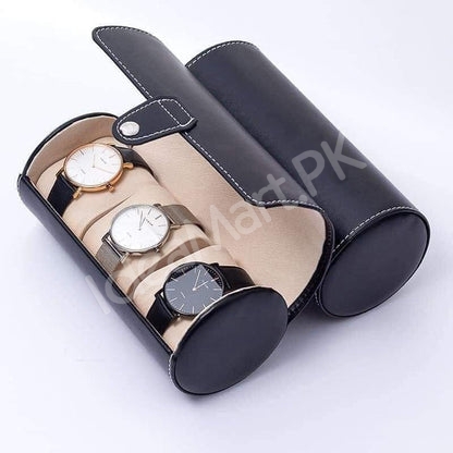 leather-3-grid-watch-pouch-with-lock-for-jewellery-more-product-image