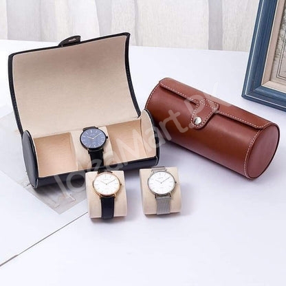 leather-3-grid-watch-pouch-with-lock-for-jewellery-more-product-image