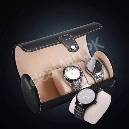 leather-3-grid-watch-pouch-with-lock-for-jewellery-more-product-image