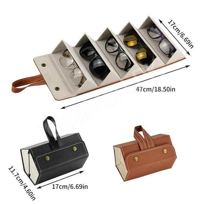leather-5-grid-glasses-organizer-with-wall-hanging-for-sunglasses-storage-product-image