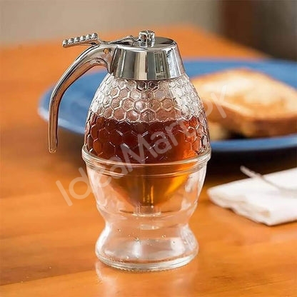 acrylic-honey-dispenser-with-stand-lid-for-syrup-sauce-product-image