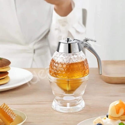 acrylic-honey-dispenser-with-stand-lid-for-syrup-sauce-product-image