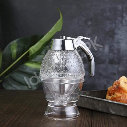 acrylic-honey-dispenser-with-stand-lid-for-syrup-sauce-product-image