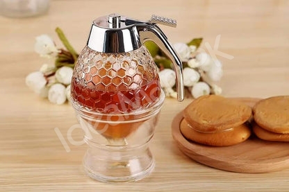 acrylic-honey-dispenser-with-stand-lid-for-syrup-sauce-product-image