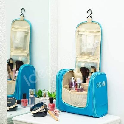 nylon-washable-organizer-bag-with-hanging-hook-8-compartment-for-cosmetic-storage-product-image