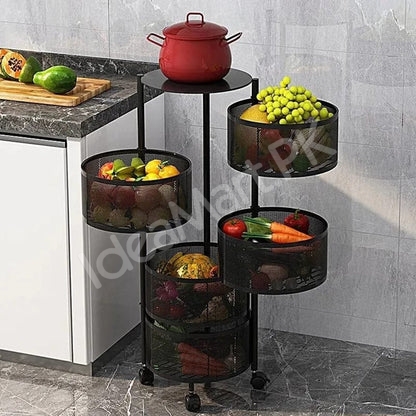 metallic-body-round-rotating-kitchen-organizer-with-wheels-product-image