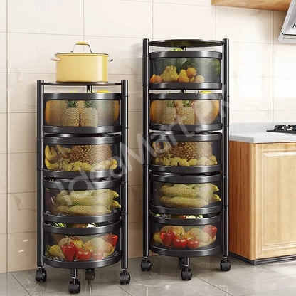 metallic-body-round-rotating-kitchen-organizer-with-wheels-product-image
